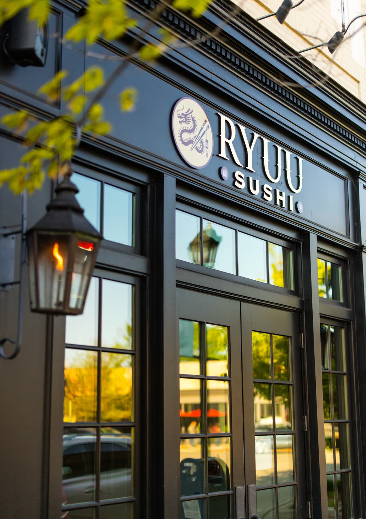 Ryuu Sushi Grosse Point restaurant entrance doors